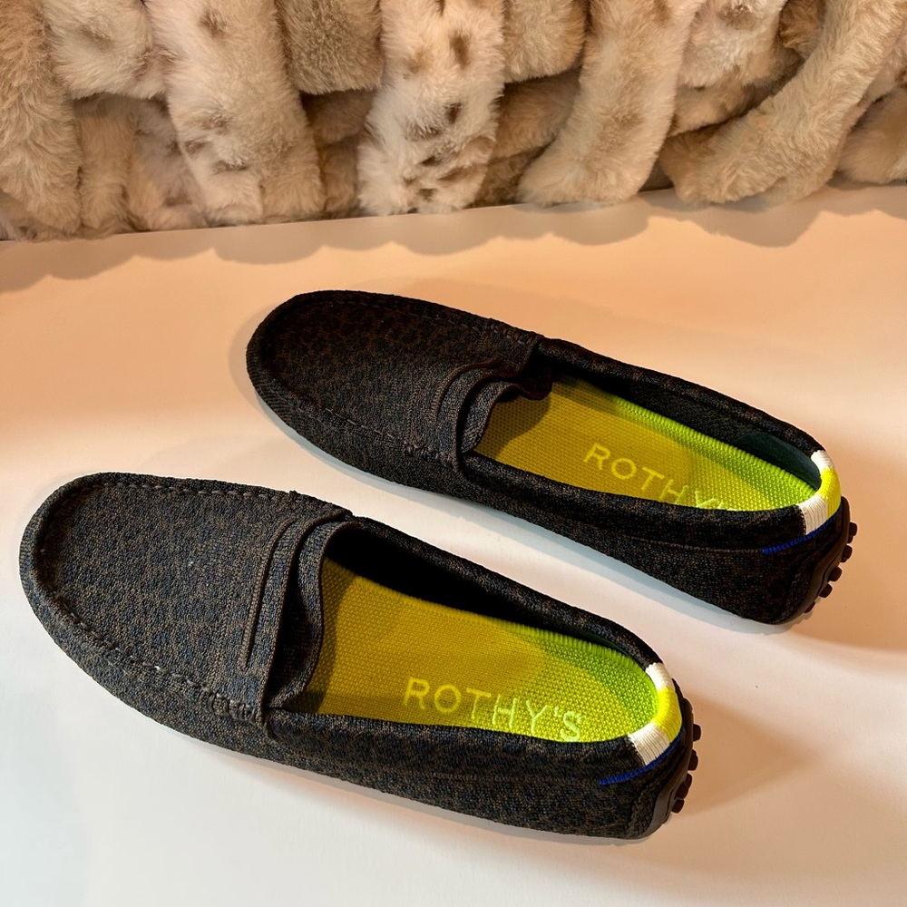 Rothy‘s leopard print Driver loafer